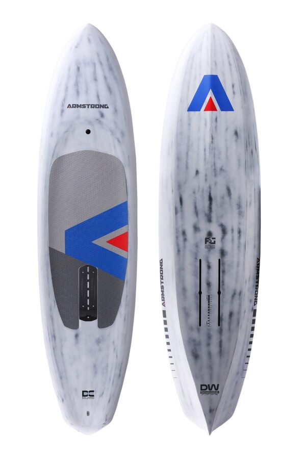 DW121L: 7’7 X 21” X 5 ⅞” Armstrong DOWN WIND BOARD rider weight:  95-105KG (210-230LBS) Test ride board like new